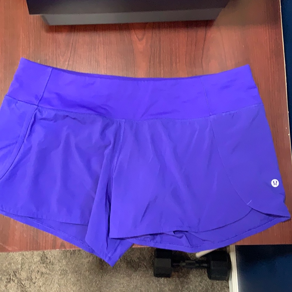 Lululemon shorts size 10. Beautiful blue color.